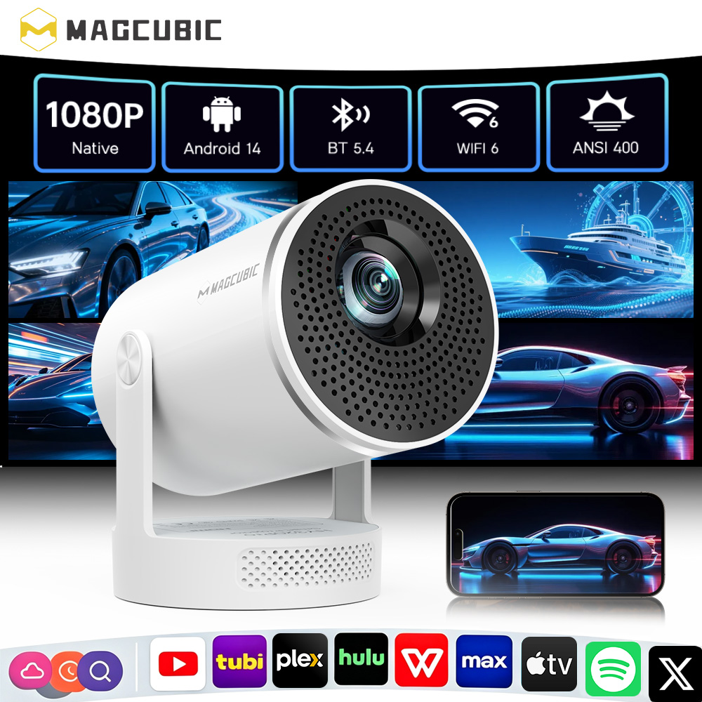Home Cinema Focal - Magcubic Android 14 Yerel 1080P 8K