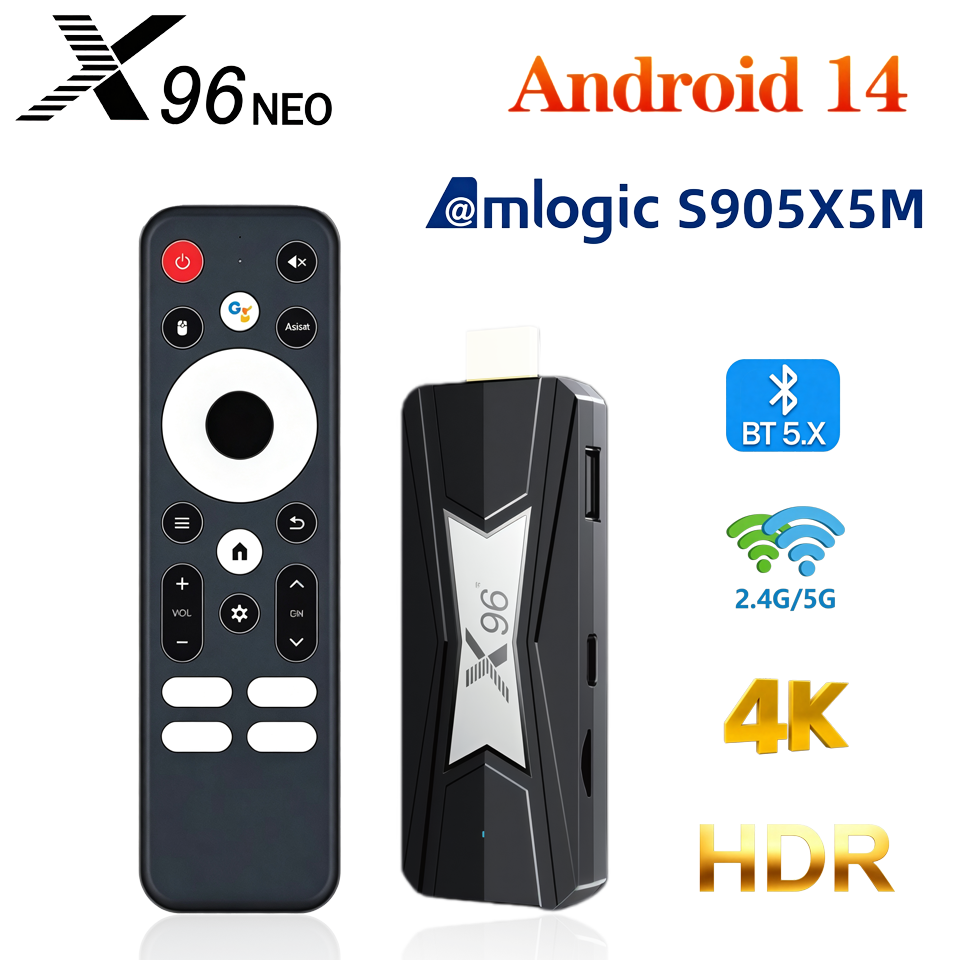 Home Cinema Google - X96 NEO TV Stick Amlogic S905X5M
