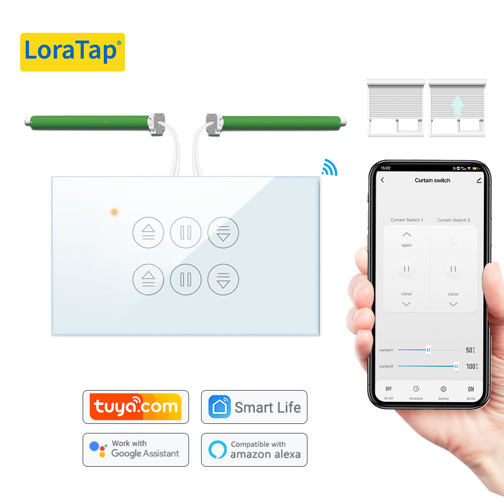 Home Cinema App - LoraTap Tuya ABD Perde Anahtarı Boru