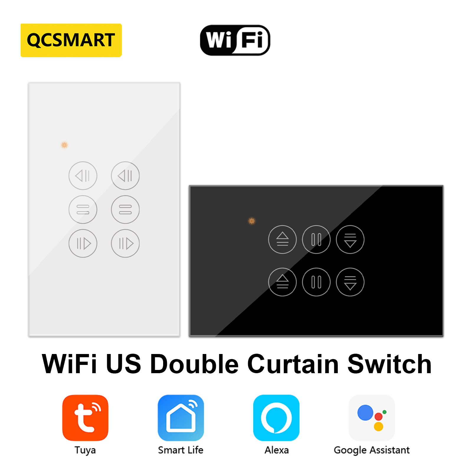 Home Cinema App - QCSMART WiFi Çift Perde ABD Anahtarı