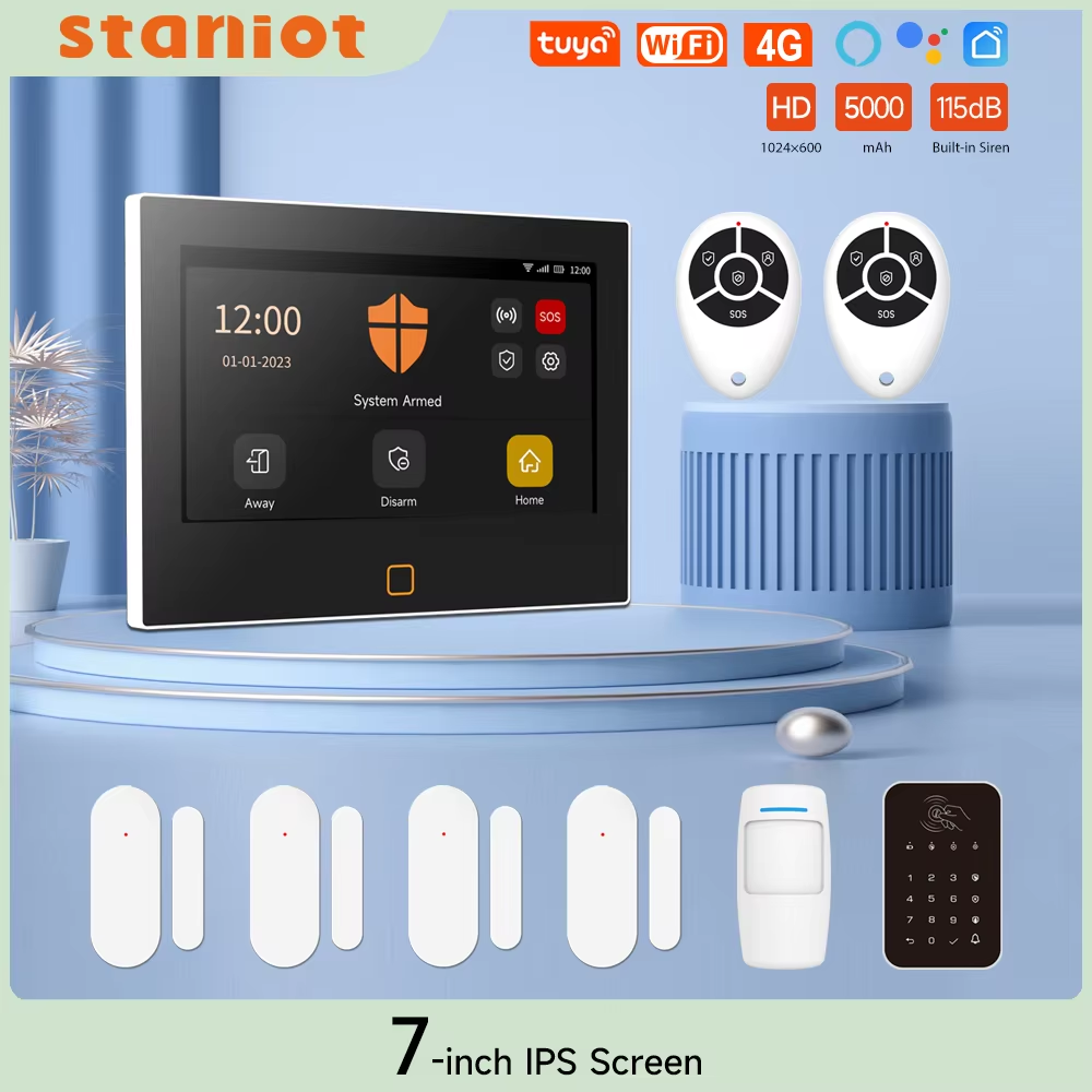 Home Cinema App - Staniot 7 inç HD Alarm Sistemi