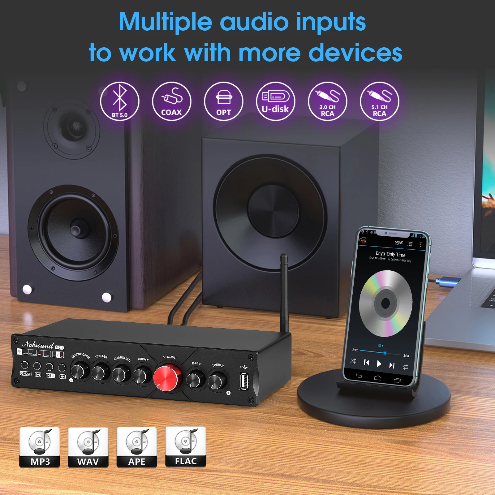 Nobsound M5.1 Dijital Bluetoot - Home Cinema Onkyo 5.1 incelemesi ve fiyatı