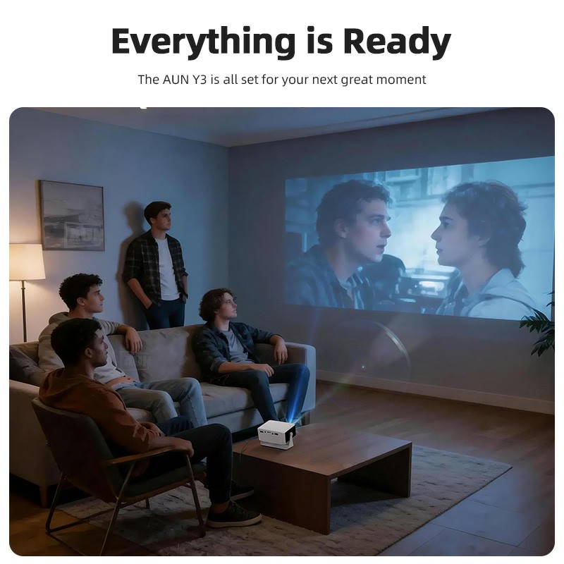 AUN Y3 Projektör Taşınabilir E - Home Cinema Cabasse incelemesi ve fiyatı