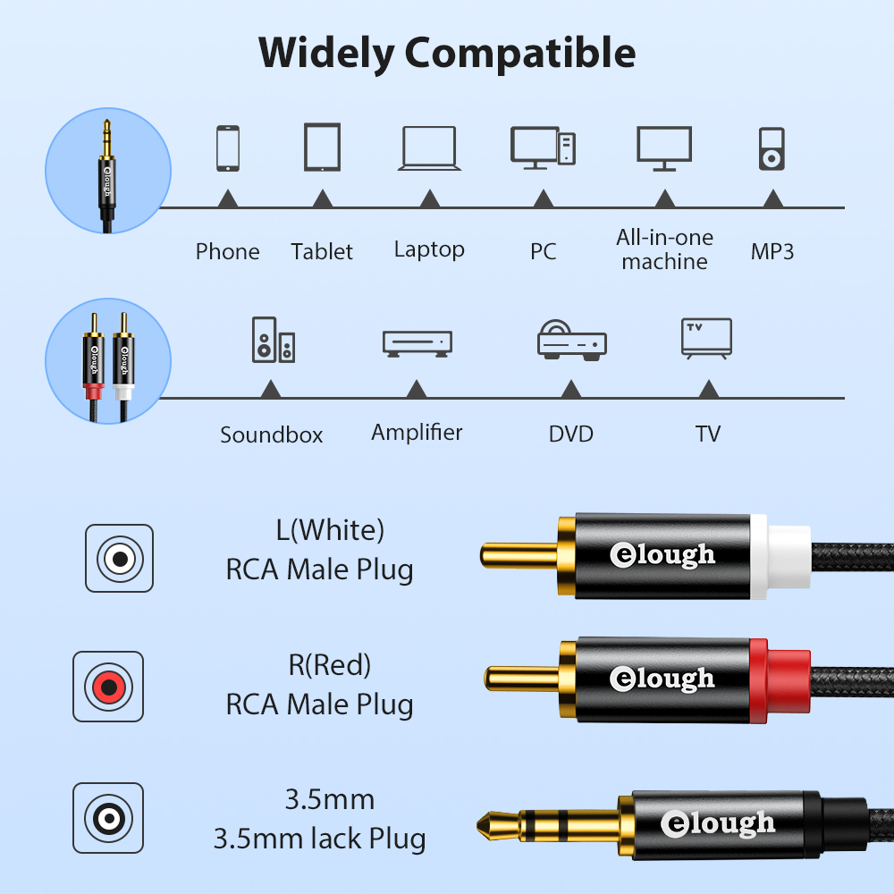 Elough RCA kablosu AUX RCA hop - Home Cinema Heos incelemesi ve fiyatı
