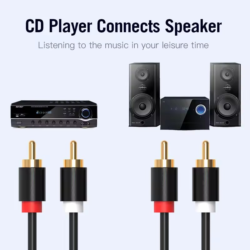 HIFI Stereo RCA Kablosu 2RCA R - Home Cinema Heos incelemesi ve fiyatı