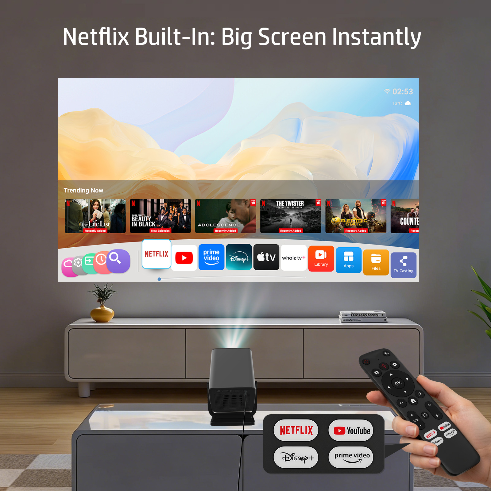 HP MC475 Projektör Netflix Lis - Netflix Home Cinema incelemesi ve fiyatı