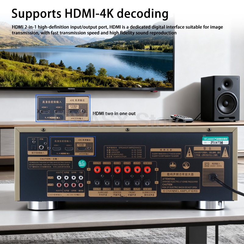 1200W Amplifikatör Bluetooth A - Home Cinema Onkyo 5.1 incelemesi ve fiyatı