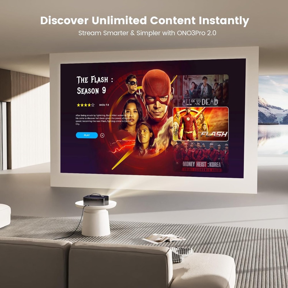 4K Akıllı Projektör, WiFi Blue - Netflix Home Cinema incelemesi ve fiyatı